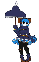 Gif animé gothique poupée